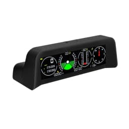 M X90 Slope Meter Inclinometer Car Altitude GPS Speedometer HUD Pitch Tilt Angle Protractor Clock Latitude Longitude Campass