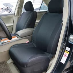 AUTO PLUS Checkered Polyester Patchwork Mesh Fabric Universal Unisex Car Seat Covers Set Accessories Interior With Sponge