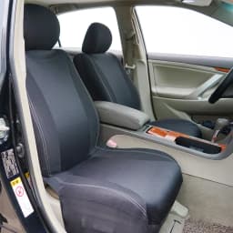 AUTO PLUS Checkered Polyester Patchwork Mesh Fabric Universal Unisex Car Seat Covers Set Accessories Interior With Sponge