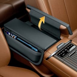 Car Armrest Cover  Auto Center Console Cover Universal Automobile Accessories Protector  Arm Rest Cushion Mat PU leather