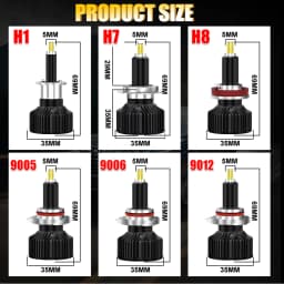 Bullvision H7 Led Bulb Canbus H1 H8 H11 Fog Lights 9006 Hb4 9005 Hb3 Led Lamps 360 30000LM 300W 3D Auto 6000K Super Mini Diodes