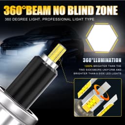Bullvision H7 Led Bulb Canbus H1 H8 H11 Fog Lights 9006 Hb4 9005 Hb3 Led Lamps 360 30000LM 300W 3D Auto 6000K Super Mini Diodes