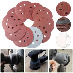 100Pcs 5inch Sandpaper 8 Hole 80Grit-3000Grit Mixed Sanding paper Round Auto Self-adhesive Sand 125mm Sanding Pad Polishing Tool