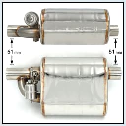 51mm 63mm 76mm Exhaust Muffler With Dump Valve Stainless Steel Electric Exhaust Cutout Remote Control Set Universal
