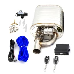 51mm 63mm 76mm Exhaust Muffler With Dump Valve Stainless Steel Electric Exhaust Cutout Remote Control Set Universal