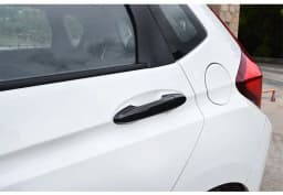 For Honda Fit Jazz 2014 2015 2016 2017 2018 2019 2020 Carbon Fiber Chrome Car Side Door Handle Cover Sticker Styling Accessories