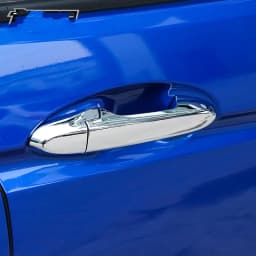 For Honda Fit Jazz 2014 2015 2016 2017 2018 2019 2020 Carbon Fiber Chrome Car Side Door Handle Cover Sticker Styling Accessories
