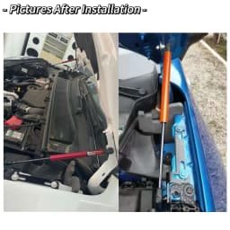 For Ford Puma (crossover) 2019-2026 Front Bonnet Hood Gas Struts Modify Lift Support Shock Dampers Absorber Prop Rod Cylinders