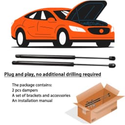For Ford Puma (crossover) 2019-2026 Front Bonnet Hood Gas Struts Modify Lift Support Shock Dampers Absorber Prop Rod Cylinders