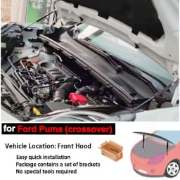 For Ford Puma (crossover) 2019-2026 Front Bonnet Hood Gas Struts Modify Lift Support Shock Dampers Absorber Prop Rod Cylinders