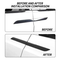 Carbon Fiber Car Exterior Door Handle Sticker Cover For Tesla Model X Trim Scratch Protector Accessory Decoration Fit Accessorie