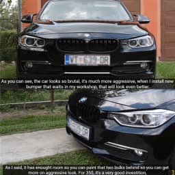 Front Kidney Grille for BMW 3 series F30 F31 F35 316i 318i 320i 328i 330i 2011-2019 Car Replacement Racing Grille Gloss Black