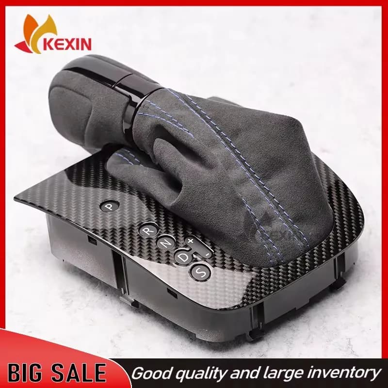 Leather car automatic shift knob shift lever stick DSG For Volkswagen Golf 6 Scirocco Jetta MK6GTI EOS MK5 automatic gear head