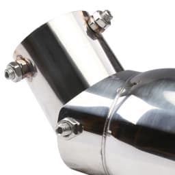 Stainless Steel Exhaust Tip 63mm/3.5"89mm Adjustable Universal Fit for Car SUV Single Rolled Edge Exhaust Pipe Tip with Bolt-On