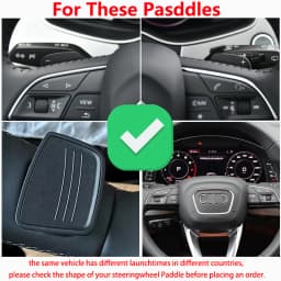 Car Steering Wheel Shift Paddle Shifter Extension For Audi A3 S3 A5 S5 2017 A4 B9 Q7 2016-2017 TT TTS