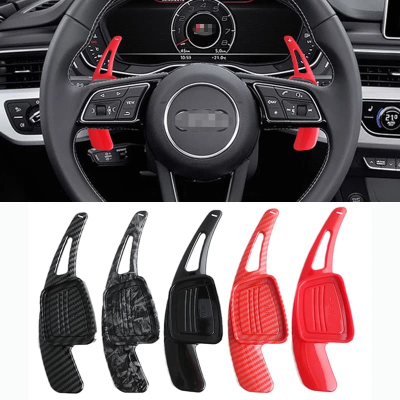 Car Steering Wheel Shift Paddle Shifter Extension For Audi A3 S3 A5 S5 2017 A4 B9 Q7 2016-2017 TT TTS