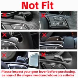 Car Steering Wheel Shift Paddle Shifter Extension For Audi A3 S3 A5 S5 2017 A4 B9 Q7 2016-2017 TT TTS