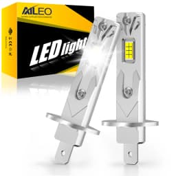 AILEO 2Pcs 200W 20000LM H1 6500K 4300K 3000K Headlight LED Lights Bulb Mini Size Design Wireless For Car Lamp CSP 7035 Plug&Play