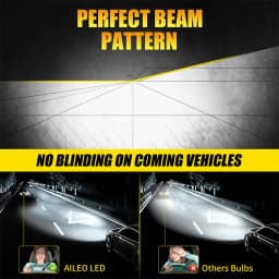 AILEO 2Pcs 200W 20000LM H1 6500K 4300K 3000K Headlight LED Lights Bulb Mini Size Design Wireless For Car Lamp CSP 7035 Plug&Play