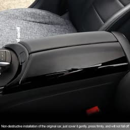 4Pcs Carbon Fiber Car Center Armrest Box Panel Switch Button Cover Interior Accessories For Mercedes Benz E GLC C class W205