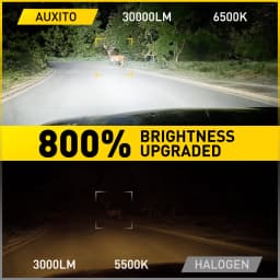 AUXITO 2Pcs 30000LM H15 LED Headlight Canbus No Error DRL Head Lights Bulb for VW Golf 6 7 Ford Ranger Skoda Octavia Fiat