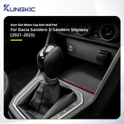 For Dacia Sandero 3/Sandero Stepway III 2021 2022 2023 2024 2025 2026 Car Door Groove Mat Anti-Slip Door Slot Pad Accessories
