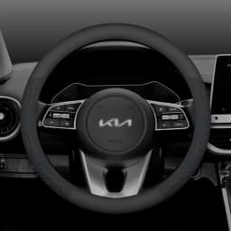 For Kia K5 Sportage Picanto Xceed Rio Cerato Soul Carens Seltos Carbon fiber Suede Car Steering Wheel Cover Auto Accessories