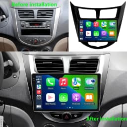 Android 16 Car Radio for Hyundai Solaris Verna Accent 1 2010 - 2016 Multimedia Video Player 2 Din DVD Head Unit Carplay GPS FM