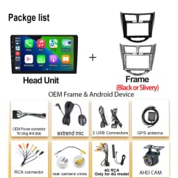 Android 16 Car Radio for Hyundai Solaris Verna Accent 1 2010 - 2016 Multimedia Video Player 2 Din DVD Head Unit Carplay GPS FM