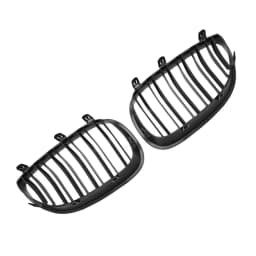Front Kidney Grille Double Slats Glossy Black For BMW 5 series E60 520i 523i 525i 528i 530i 535i 550i 2003 2004 2005 2006-2009