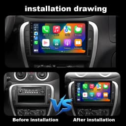 For Citroen C2 C3 2001 2002 2003 - 2010 Car Multimedia Player Android14 GPS Navigation Auto Tools DSP Stereo CarPlay QLED Screen