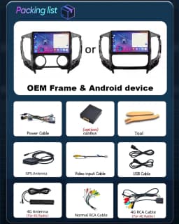 Android Autoradio For Mitsubishi Pajero Sport 3 L200 5 Triton 3 2015- 2019 Car Radio Carplay GPS Navigation Stereo Player WIFI