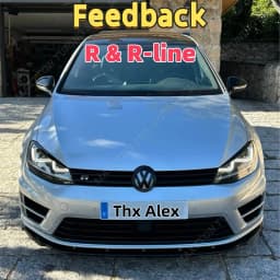 ABS Front Bumper Lip Spoiler Splitter Diffuser Canards Bodykit Cover Guard Trim for VW Golf 7 MK7 7.5 GTI GTD R R-Line 2012-2019
