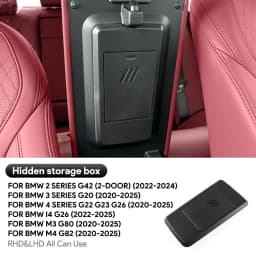 For BMW 3 4 Series G20 G42 i4 G22 G23 G26 G80 G82 Car Console Armrest Case Button Hidden Keys Card Storage Box Accessories