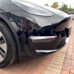 For Tesla Model 3 Model Y 2017-2023 Front Bumper Fog Lamp Wind Knife Spoiler 1Pair Car Fog Lamp Trim Cover Fog Light Eyebrow