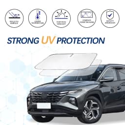 For Hyundai Tucson L 1.5T NX4 Hybrid Windshield Sun Shade Sunshade Sun Visor Protector Foldable Blocks UV Rays Keep Car Cooler