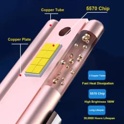 YHKOMS H7 LED 60000LM Headlights H1 H4 H11 H8 H9 9005 9006 HB3 HB4 High Power 180W Super Bright Headlamp Beam 12V Replacement