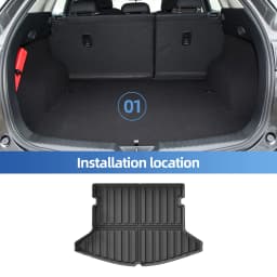 Smabee Left Drive for Mazda CX-5 CX5 2017-2024 2025 US Version TPE Car All -Weather Floor Mats Cargo Liner Trunk Pad Accessories
