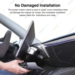 GrandNavi Screen Rotation Bracket For Tesla 2017-2023 Model 3 2019-2024 Model Y For 2024 Model 3 Highland Swivel Mount GPS