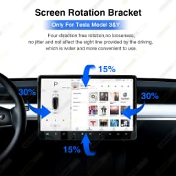GrandNavi Screen Rotation Bracket For Tesla 2017-2023 Model 3 2019-2024 Model Y For 2024 Model 3 Highland Swivel Mount GPS