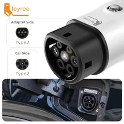 Feyree Type2 V2L Discharger Adapter for MG/Kia/Hyundai/Chinese EVs, Vehicle to Load Power Converter and Safety Switch for Campin