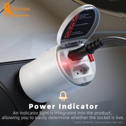 Feyree Type2 V2L Discharger Adapter for MG/Kia/Hyundai/Chinese EVs, Vehicle to Load Power Converter and Safety Switch for Campin