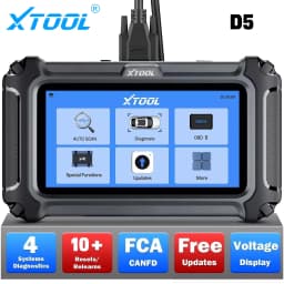 XTOOL D5 Automotive Scanner ABS SRS Engine AT System Scanner 10 Resets Service OBD2 Scanner Lifetime Free Update