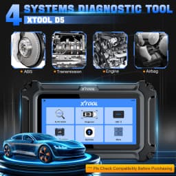XTOOL D5 Automotive Scanner ABS SRS Engine AT System Scanner 10 Resets Service OBD2 Scanner Lifetime Free Update