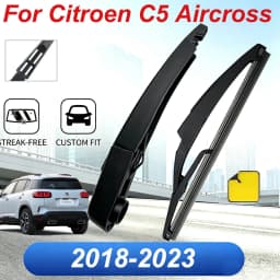 8" Inch Rear Wiper Blade & Arm Set Kit For Citroen C5 Aircross 2018 2019 2020 2023 Windshield Windscreen Clean Rear Window