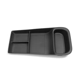 Smabee LHD for Polestar 4 2023 2024 Car Storage Box Center Console Lower Layer Storage Tray Organizer Interior Accessories Black
