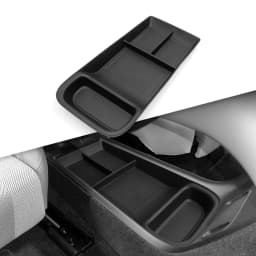 Smabee LHD for Polestar 4 2023 2024 Car Storage Box Center Console Lower Layer Storage Tray Organizer Interior Accessories Black