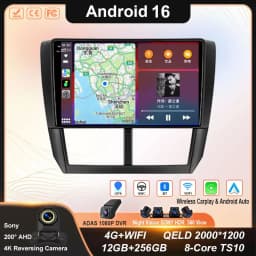 Android 16 Carplay Auto For Subaru Impreza GH GE 2007 2008 2009 2010 2011 Car Radio Multimedia Player Stereo Head Unit 4G WiFi