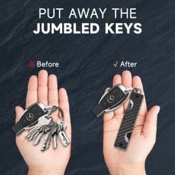 Key Organizer Key Holder Compact Key Case Minimalist Metal Key Chain Key Holder for Keychain Secures 10-12 Keys EDC