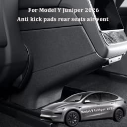 For Tesla Model Y Juniper 2026 Rear Center Console Air Vent Anti-Kick Pad TPE Armrest Rear Anti Dirty Panel Protection Cover Mat